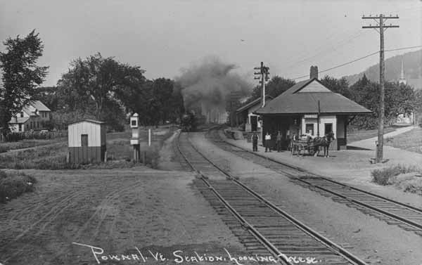 Pownal, Vermont, Station, Looking West
