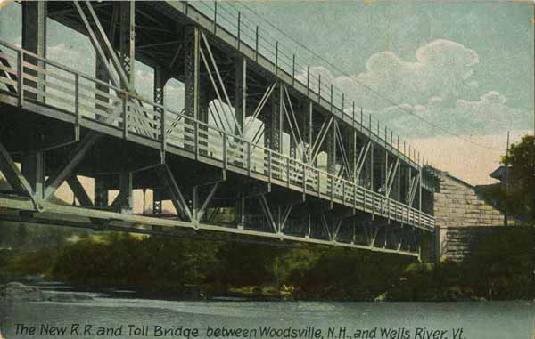 The New Railroad and Toll Bridge between Woodsville, New Hampshire and Wells River, Vermont