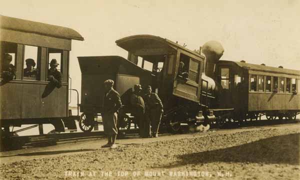 Train at the Top of Mount Washington, New Hampshire