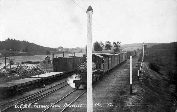 Grand Trunk Railroad Freight Train, Danville, Maine