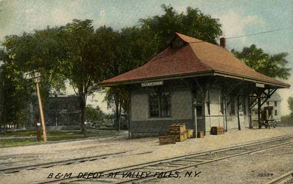 Boston & Maine Depot at Valley Falls, New York