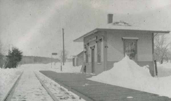 Railroad Station, Ingall's Crossing, Massachusetts