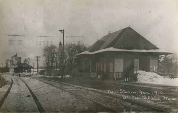 New Station, January 1910, West Northfield, Massachusetts