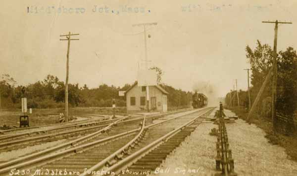 Middleboro Junction, showing ball signal