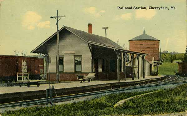 Railroad Station, Cherryfield, Maine