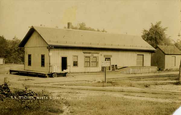 Railroad Station, North Dana, Massachusetts