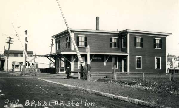 Boston, Revere Beach & Lynn Railroad Station at West Lynn, Massachusetts