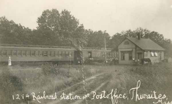 Railroad Station and Post Office, Thwaites, Massachusetts