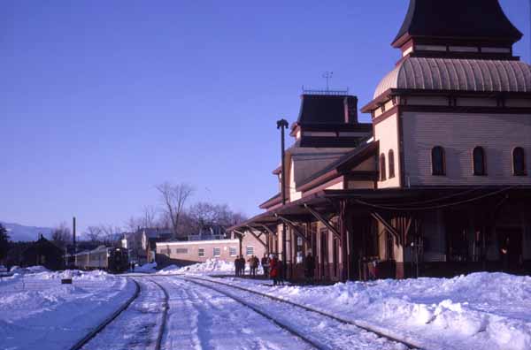 Boston & Maine Railroad Railroad Enthusiasts Snow Train at North Conway