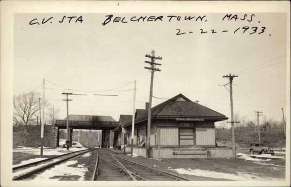 Central Vermont Station, Belchertown, Massachusetts. 2-22-1933
