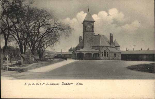 New York, New Haven & Hartford Railroad station, Dedham, Massachusetts