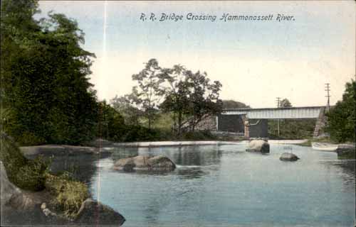 Railroad Bridge Crossing Hammonassett River.