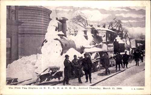 The First Two Engines on New York, New Haven & Hartford Railroad, Arrived Thursday, March 15, 1888.