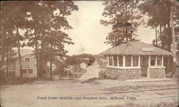 Pond Point Station and Meadow Avenue, Milford, Connecticut