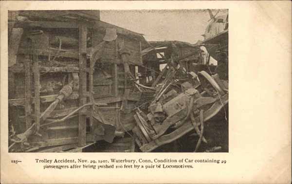 Trolley Accident, November 29, 1907, Waterbury, Connecticut