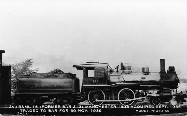 Second Belfast & Moosehead Lake #16, former Bangor & Aroostook #213