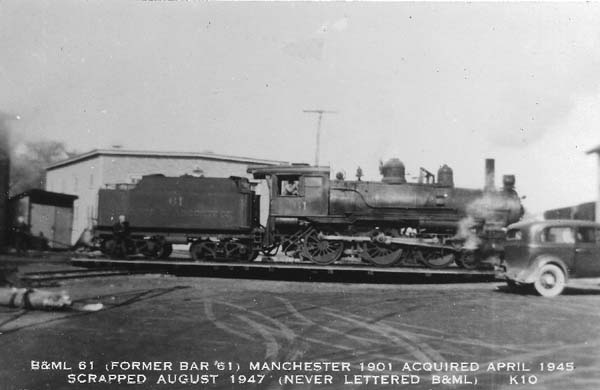 Belfast & Moosehead Lake #61, former Bangor & Aroostook #61