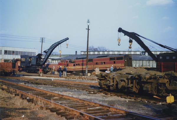 Boston & Maine wreck of the Red Wing at Nashua